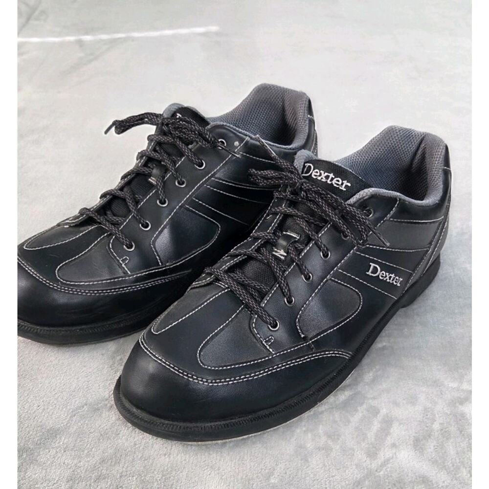 Dexter Pro Am II Bowling Shoes Mens Sz 13 M D Black Slide Rite Laces Right hand